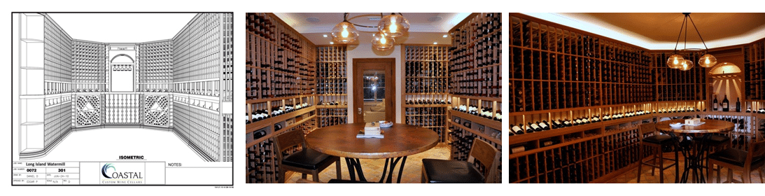 Custom Wine Cellars New York Project in Watermill