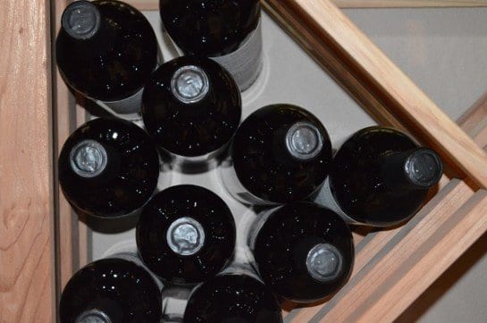 Diamond Bin Wine Rack Use in Custom Wine Cellar Cabinet Installation by New Jersey Experts