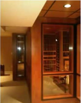 Click here to watch a video tour of this wine cellar project!