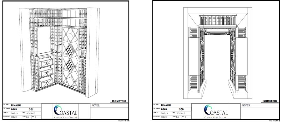 3D Wine Cellar Designs New York NY Project